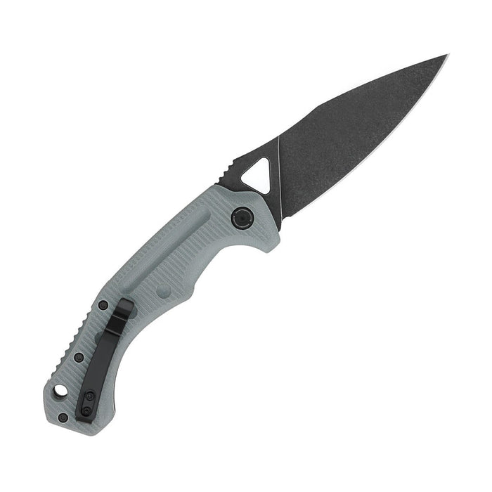 CobraTec GRYAFRYK Ryker (D2, Drop Point, Stonewashed, G10, Grey) Automatic Pocket Knife