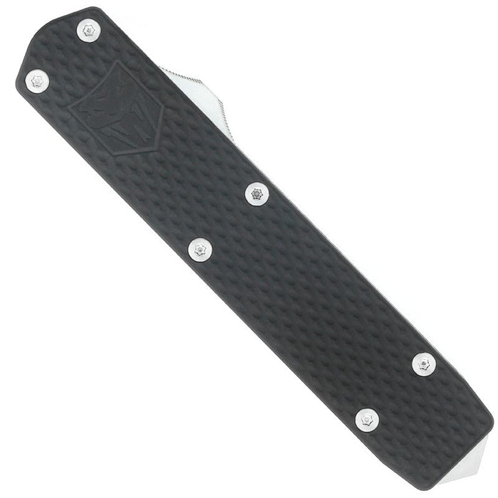 CobraTec Mini Mamba GEN 2 MNBLKMGEN2DNS (D2, Drop Point, Stonewashed, Aluminum, OTF) Automatic Pocket Knife