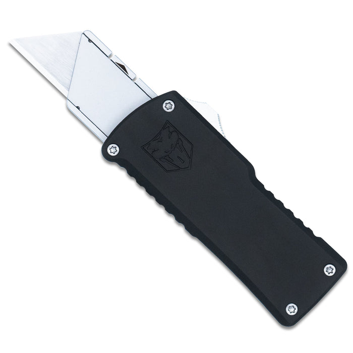 CobraTec CTOTFUTBLK OTF Utility Knife (Black, Aluminum, Refillable)
