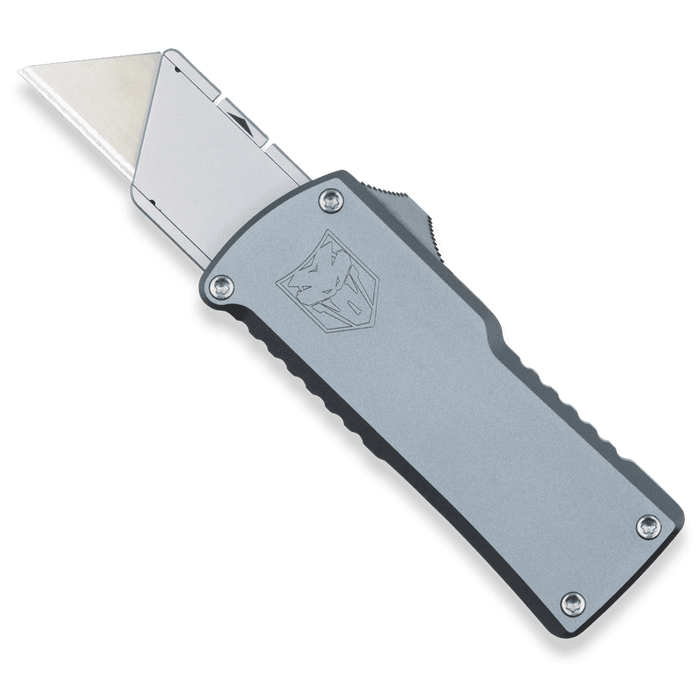 CobraTec CTOTFUTGRY OTF Utility Knife (Grey, Aluminum, Refillable)