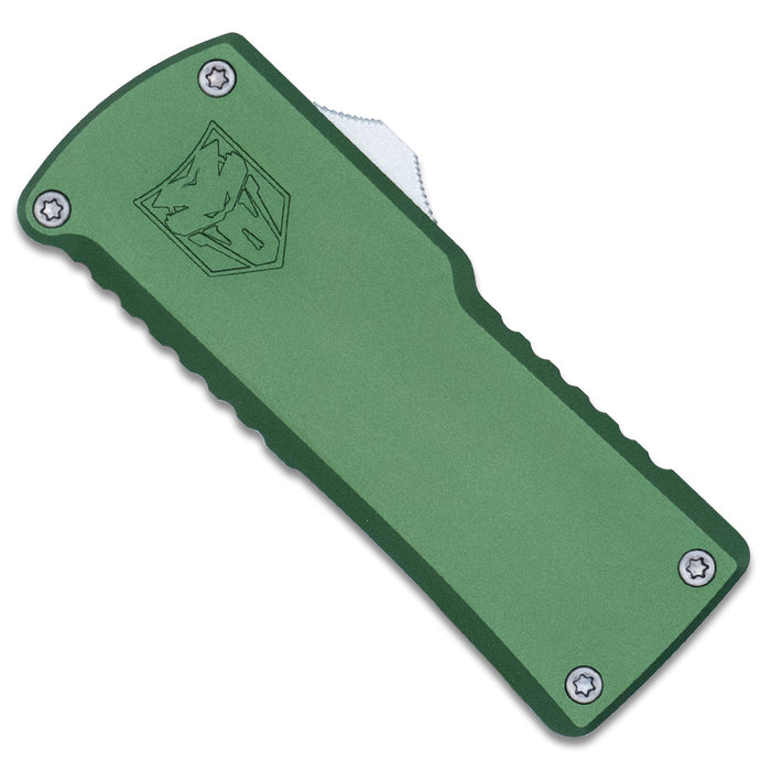 CobraTec CTOTFUTODG OTF Utility Knife (OD Green, Aluminum, Refillable)