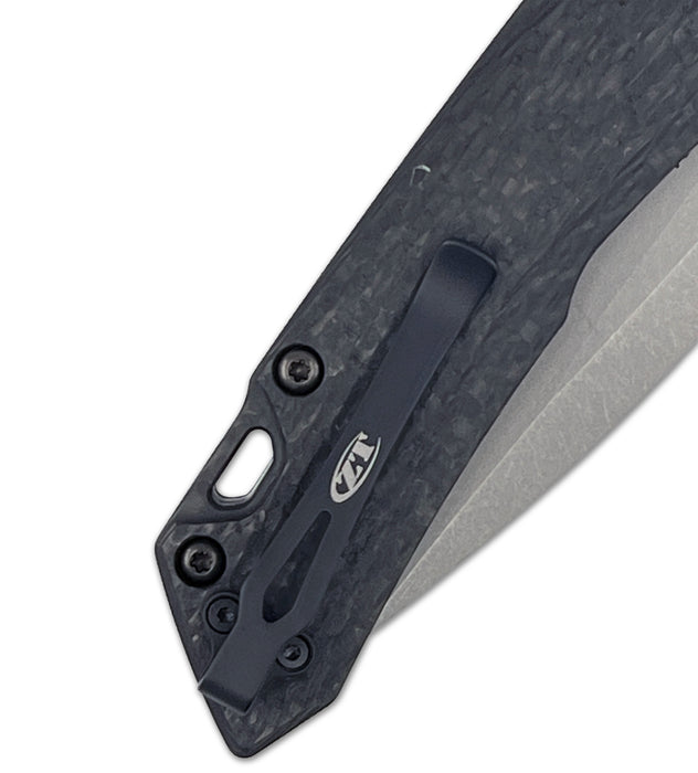 Zero Tolerance 0203CF (M390, Drop Point, Working Finish, Carbon Fiber, DuraLock) Factory Special Series Pocket Knife