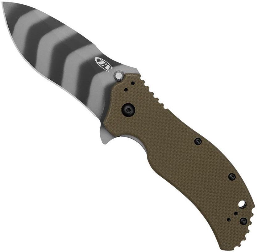 Zero Tolerance 0350OLTS (MagnaCut, Drop Point, Tiger Stripe, G10