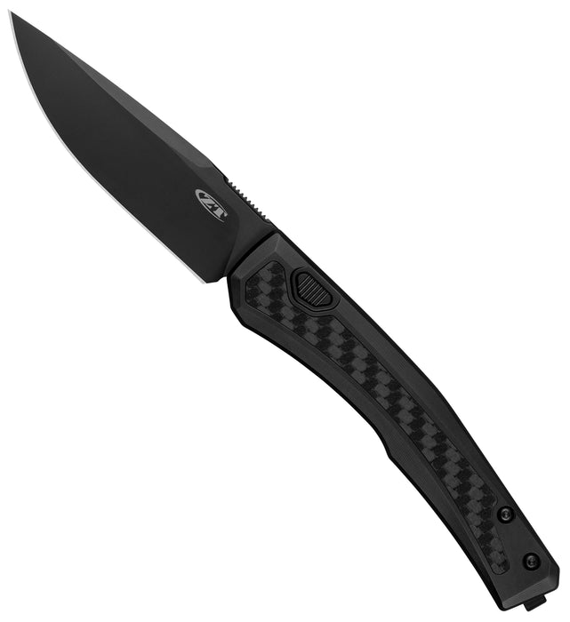 Zero Tolerance 0556BLK (MagnaCut, Drop Point, Bead-Blasted, Titanium/Carbon Fiber) Automatic Pocket Knife